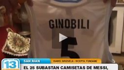 El 25 de junio subastan las camisetas Messi, Álvarez, Spajic, y la Selección de Voley