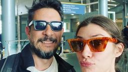 Cande Buasso y Paulo Carrizo ya se encuentran en Las Vegas, donde el jueves asistirán como nominados a la gala de los Grammys Latinos.