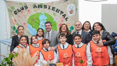 Orrego, presente en la celebración del Día del Ambiente, anunció proyectos solidarios