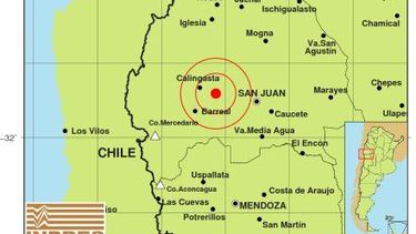 Un fuerte sismo asustó a los sanjuaninos en la noche del domingo