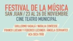 1° Festival de la música: Extranjeros y argentinos darán cátedra en la provincia