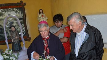 Gioja asistió a la misa de entronización de la imagen del Cura Brochero