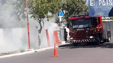 Por un incendio, un barrio entero de Chimbas se quedo sin energía