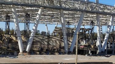 Al imponente velódromo de Pocito ya se le ve el corazón