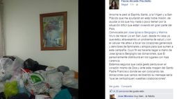 Un ejemplo: se sumó a una colecta para los inundados