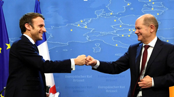 Emmanuel Macron y Olaf Scholz