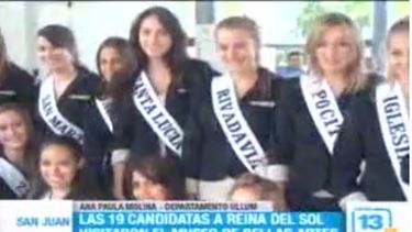 Orgullo y sorpresa entre las candidatas tras la recorrida de los museos