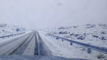 Los departamentos cordilleranos de San Juan se cubrieron de nieve a fines de agosto.