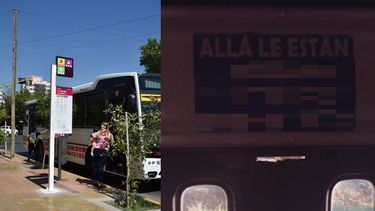 Allá le están..: la graciosa advertencia de un bondi de Red Tulum
