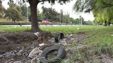 Desde neumáticos, residuos y escombros hasta animales muertos, sacan de la Avenida de Circunvalación durante los operativos de limpieza.
