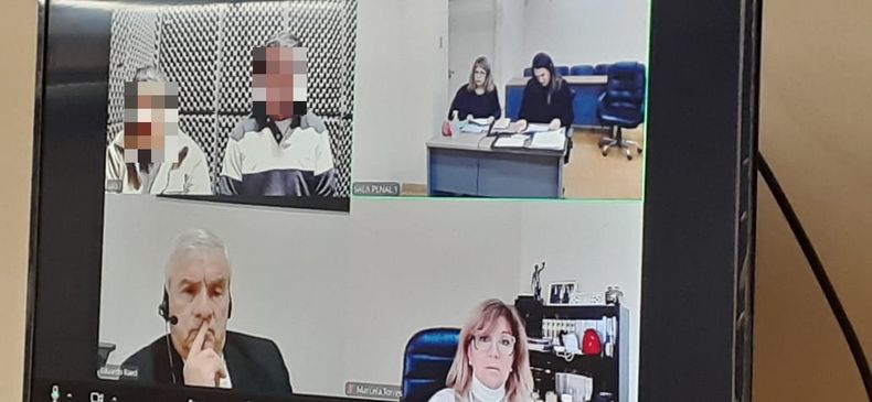 El juez Eduardo Raed y la fiscal Marcela Torres participaron de la audiencia vía zoom. El juez Eduardo Raed y la fiscal Marcela Torres participaron de la audiencia vía zoom.
