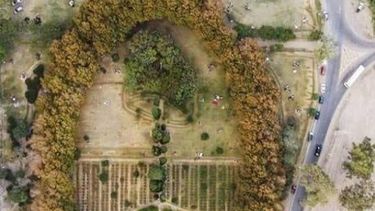 La espectacular foto del Jardín de los Poetas que se viralizó en las redes