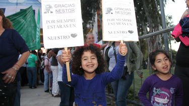 Desde niños hasta adultos mayores recordaron a Néstor