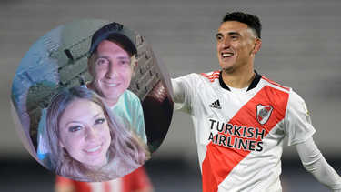 Matías Suárez en San Juan: estuvo en el Omegazo para acompañar a su esposa