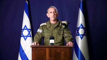 El contralmirante Daniel Hagari, portavoz de las Fuerzas de Defensa de Israel (FDI).