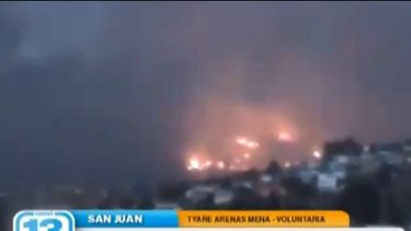 Por el incendio piden ayuda en San Juan