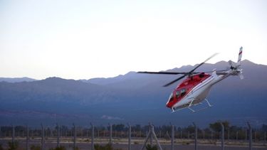 Trasladaron de urgencia a un joven jachallero en helicóptero al hospital Rawson