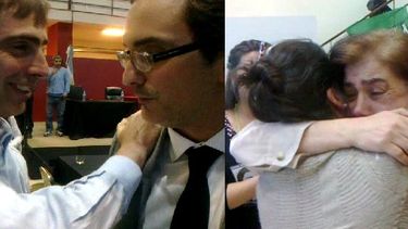 La emoción de dos representantes de la lucha contra los militares