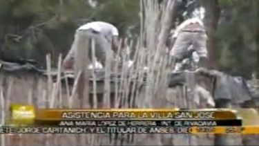 Asistencia a evacuados y damnificados por el temporal en Rivadavia