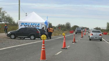 Fuerte presencia policial: 10 controles hasta llegar a la Difunta