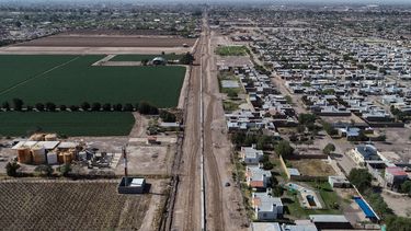 Desde el cielo, el camino que se agranda en el Sur sanjuanino y que pronto será pura luz