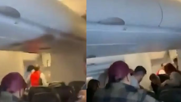 Pánico en el aire: un hombre intentó abrir la puerta de un avión en pleno vuelo