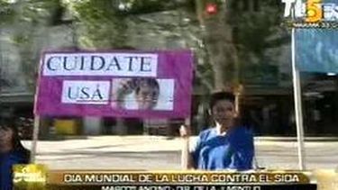 Salieron a la calle a concientizar sobre el sida