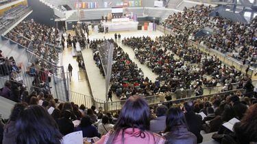 Un estadio repleto para dar comienzo al Congreso Internacional de Educación