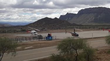 Impresionante: los turistas llegan a Ischigualasto en helicóptero
