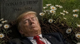 Un reconocido actor de Star Wars publicó una foto de Trump en su tumba y lo tildaron de enfermo