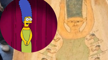 Encontraron un sarcófago de más de 3500 años con una imagen idéntica a Marge Simpson