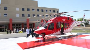Una mamá muy grave y un bebé delicado llegaron desde Calingasta en helicóptero