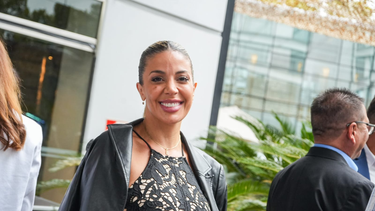 Virginia Gallardo compartió por primera vez un desayuno de la Coviar en Mendoza.