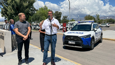 Munisaga presentó el primero de los nuevos patrulleros que fortalecerán la seguridad en Rawson