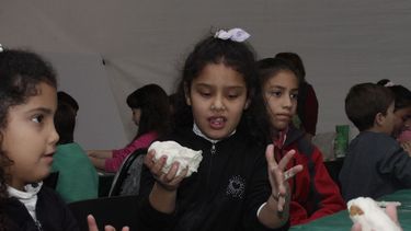 Los chicos se lucieron con semitas en la Casa de Sarmiento
