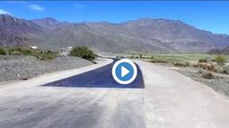 Mirá como está quedando la ruta que une Pachaco y Calingasta