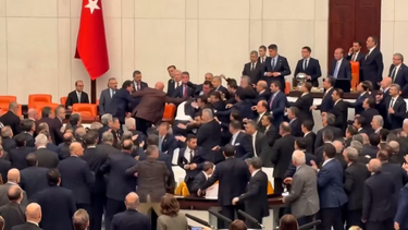 Escándalo en el parlamento turco: trompadas para todos, y un legislador con la nariz quebrada