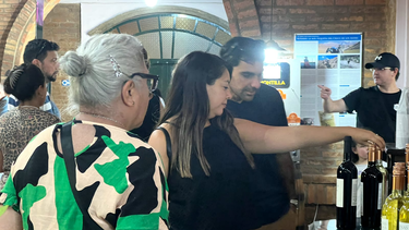 El municipio de Pocito implementó un viaje en minibús para que los visitantes puedan recorrer las bodegas, aceiteras y champañeras del departamento.