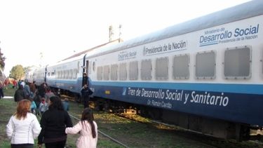 Llegó el tren social y sanitario a San Juan: de qué se trata